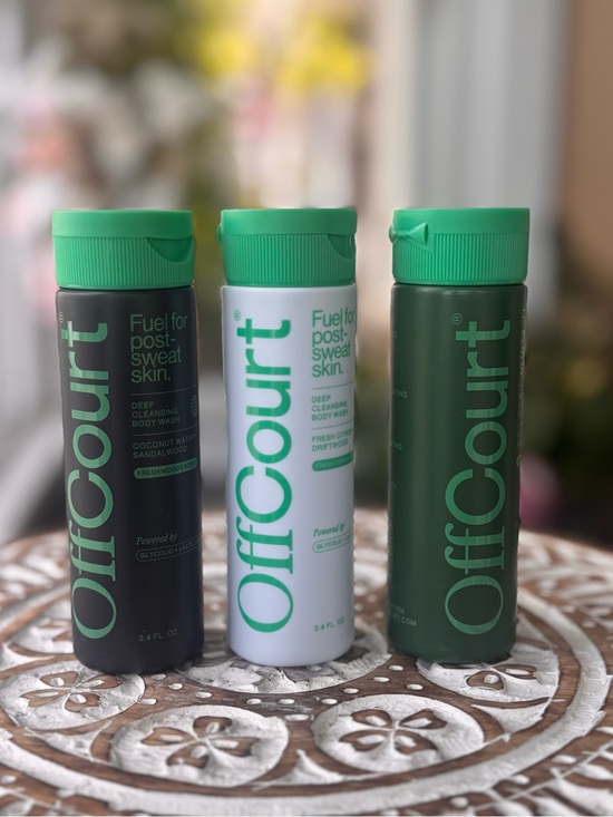 Off courr Other - OffCourt Deep Cleansing Body Wash Gym Bag Companion Travel Trio 3 x 3.4 oz New